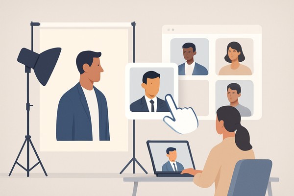 Comparaison studio vs solution digitale pour portraits collaborateurs : rendu, cohérence visuelle et usages PME